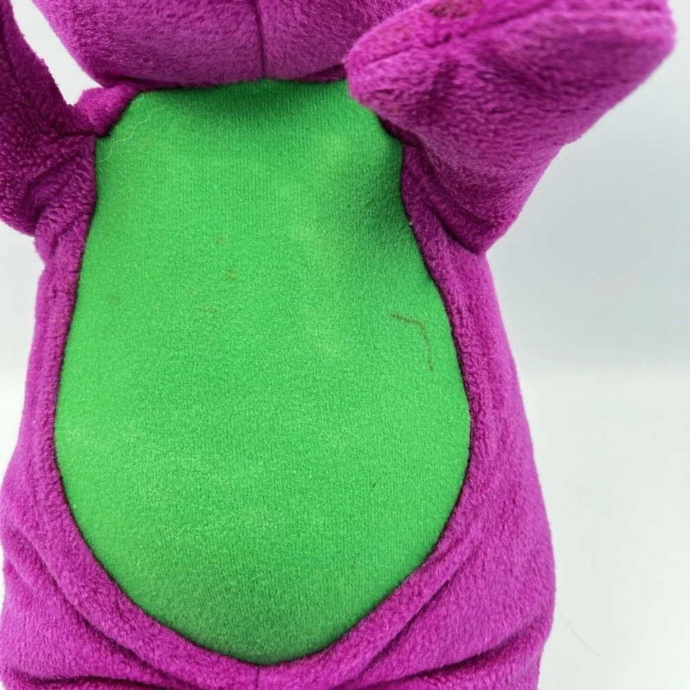 Vintage Fisher Price Mattel Barney 2001 Interactive Plush Works Talks Lights Up